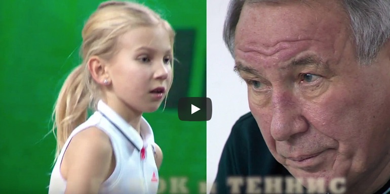 Kid and tennis